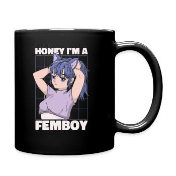 Anime Manga Femboy Anime - Tasse einfarbig - Schwarz - Rechts