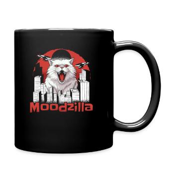 Chat Drôle - Mug uni - noir - Droite