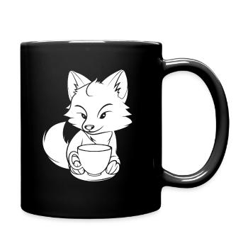 Café Fuchs - Mug uni - noir - Droite