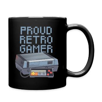 Proud Retro Gamer - léger - Mug uni - noir - Droite