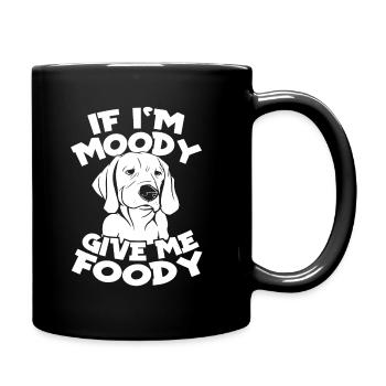Labrador Drôle Si Je Suis De Mauvaise Humeur Donnez-Moi Gourmand - Mug uni - noir - Droite