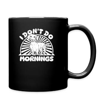 Teckel Teckel Drôle Je Ne Fais Pas De Matins - Mug uni - noir - Droite