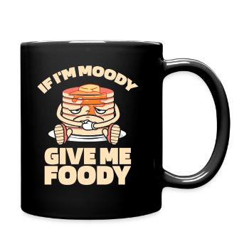 Crêpes Drôles Si Je Suis De Mauvaise Humeur Donnez-Moi Gourmand - Mug uni - noir - Droite