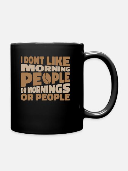 Schwarzer Humor - Tasse einfarbig - Schwarz