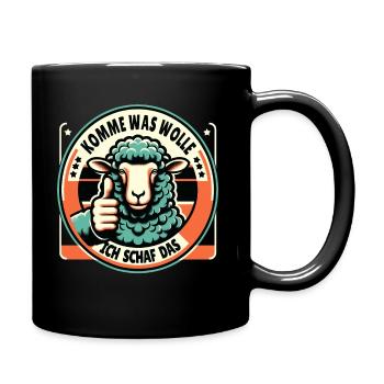 Motivation Geschenk Prüfung Schule Abitur Sprüche - Tasse einfarbig - Schwarz - Rechts