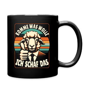 Motivation Geschenk Prüfung Schule Abitur Sprüche - Tasse einfarbig - Schwarz - Rechts