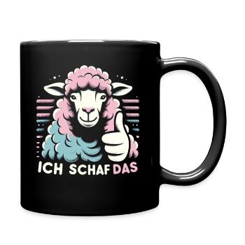 Motivation Geschenk Prüfung Schule Abitur Sprüche - Tasse einfarbig - Schwarz - Rechts