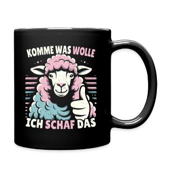 Motivation Geschenk Prüfung Schule Abitur Sprüche - Tasse einfarbig - Schwarz - Rechts