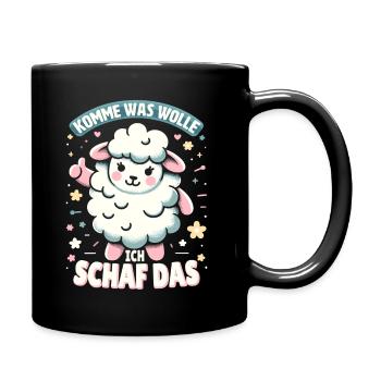 Motivation Geschenk Prüfung Schule Abitur Sprüche - Tasse einfarbig - Schwarz - Rechts