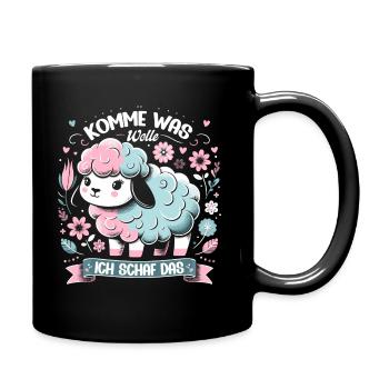 Motivation Geschenk Prüfung Schule Abitur Sprüche - Tasse einfarbig - Schwarz - Rechts