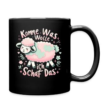 Motivation Geschenk Prüfung Schule Abitur Sprüche - Tasse einfarbig - Schwarz - Rechts