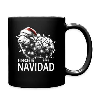 Fleece Navidad Weihnachten Geschenk Lustig Sprüche - Tasse einfarbig - Schwarz - Rechts