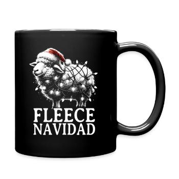 Fleece Navidad Weihnachten Geschenk Lustig Sprüche - Tasse einfarbig - Schwarz - Rechts