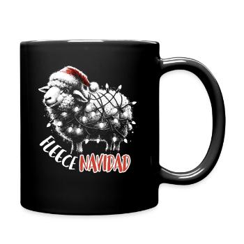 Fleece Navidad Weihnachten Geschenk Lustig Sprüche - Tasse einfarbig - Schwarz - Rechts