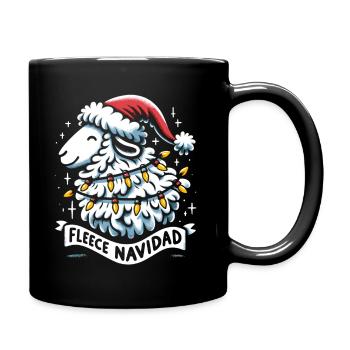 Fleece Navidad Weihnachten Geschenk Lustig Sprüche - Tasse einfarbig - Schwarz - Rechts
