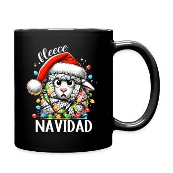 Fleece Navidad Weihnachten Geschenk Lustig Sprüche - Tasse einfarbig - Schwarz - Rechts