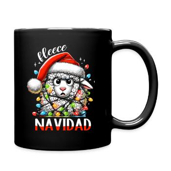 Fleece Navidad Weihnachten Geschenk Lustig Sprüche - Tasse einfarbig - Schwarz - Rechts