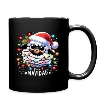 Fleece Navidad Weihnachten Geschenk Lustig Sprüche - Tasse einfarbig - Schwarz - Rechts