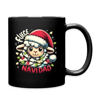 Fleece Navidad Weihnachten Geschenk Lustig Sprüche - Tasse einfarbig - Schwarz - Rechts