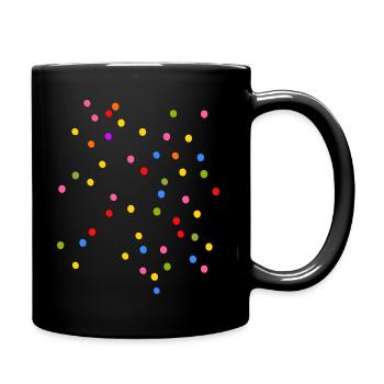 Confetti Carnival Colorful - Full Colour Mug - black - Right