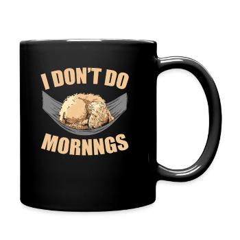Golden Doodle Drôle Je Ne Fais Pas De Matins - Mug uni - noir - Droite