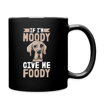 Dogue Allemand Drôle Si Je Suis De Mauvaise Humeur Donnez-Moi Gourmand - Mug uni - noir - Droite