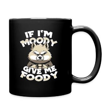 Loup Drôle Si Je Suis De Mauvaise Humeur Donnez-Moi Gourmand - Mug uni - noir - Droite
