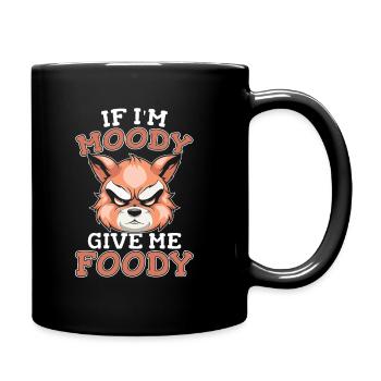 Panda roux drôle si je suis de mauvaise humeur donnez-moi de la nourriture - Mug uni - noir - Droite