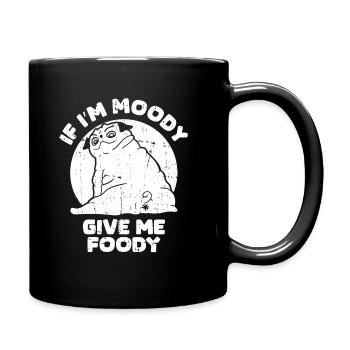 Carlin Chien Drôle Si Je Suis De Mauvaise Humeur Donnez-Moi Gourmand - Mug uni - noir - Droite