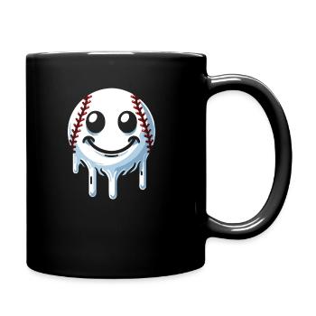 Base-ball - Mug uni - noir - Droite
