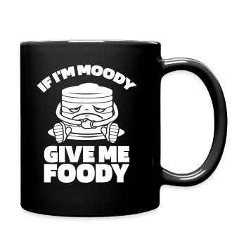 Crêpes Drôles Si Je Suis De Mauvaise Humeur Donnez-Moi Gourmand - Mug uni - noir - Droite