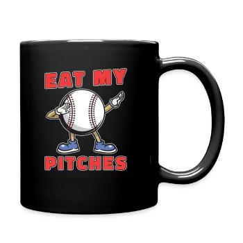 Base-ball - Mug uni - noir - Droite