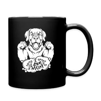 Bouvier bernois J’aime maman - Mug uni - noir - Droite