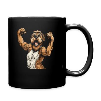 Wheaten Terrier J’aime Maman - Mug uni - noir - Droite