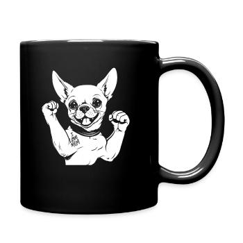 Chihuahua I Love Mom - Tasse einfarbig - Schwarz - Rechts