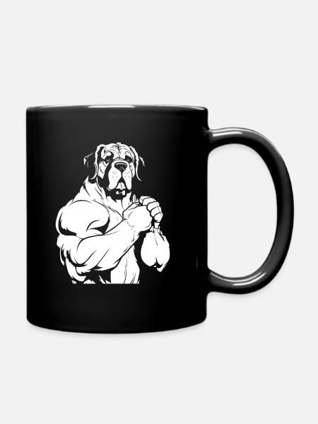 Bernhardiner - Tasse einfarbig - Schwarz