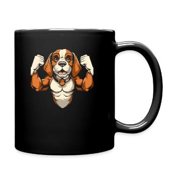 Beagle - Full Colour Mug - black - Right
