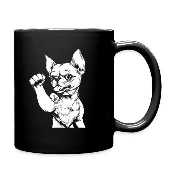 Chihuahua I Love Mom - Tasse einfarbig - Schwarz - Rechts