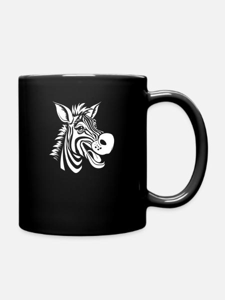 Zèbre - Mug uni - noir