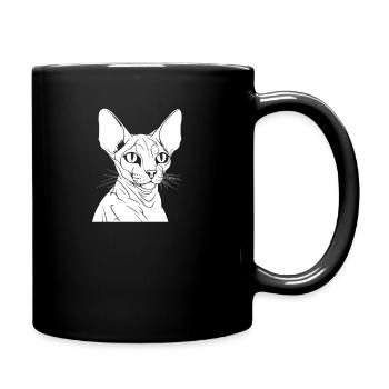 Chat Sphynx - Mug uni - noir - Droite