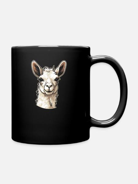 Lama Llama - Mug uni - noir
