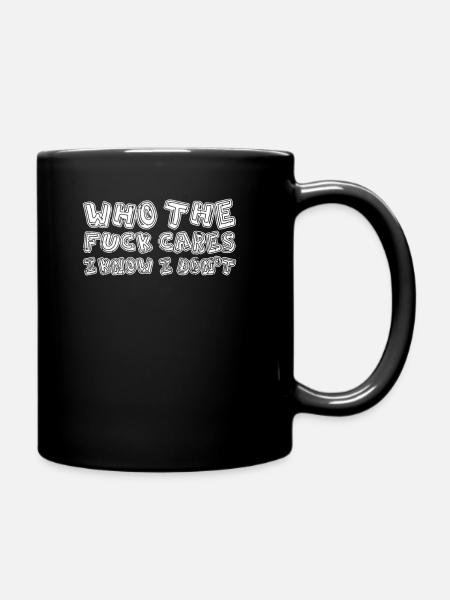 Humour noir Drôle Je m’en fous - Mug uni - noir
