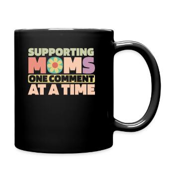 Maman Soutien Maman - Mug uni - noir - Droite