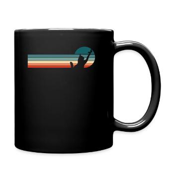 Katze - Tasse einfarbig - Schwarz - Rechts