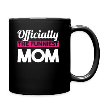 Mama Mutter Funniest Mom - Full Colour Mug - black - Right