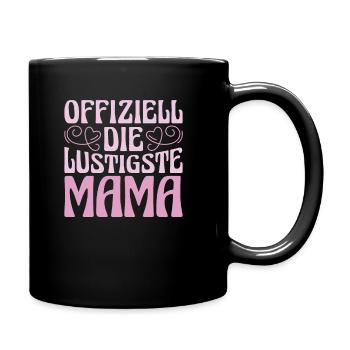 Mama Mutter Funniest Mom - Full Colour Mug - black - Right