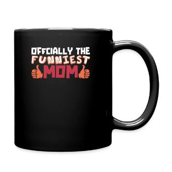 Mama Mutter Funniest Mom - Full Colour Mug - black - Right