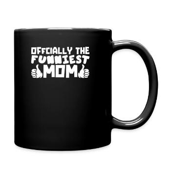 Mama Mutter Funniest Mom - Full Colour Mug - black - Right