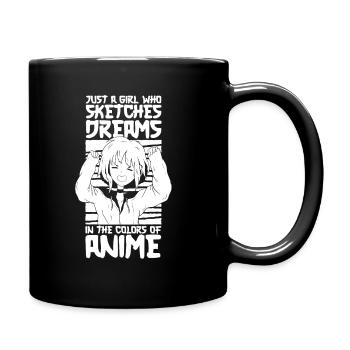 Anime Manga Anime Fille - Mug uni - noir - Droite
