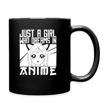 Anime Manga Anime Fille - Mug uni - noir - Droite